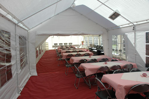 4 x 6 and 6 x 12 Marquees Joined